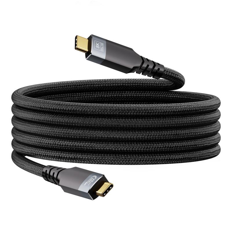 UPPDEFFST USBC ケーブル 3 m ブラック Thunderbolt3 対応 USB3.2 Gen2 20Gbps 高速データ転送 100W PD3.1/PD3.0 超急速充電 8K@30Hz・4K@120Hz 映像出力 Type-C ポータブルモニター・車載機器・ノート PC・ドッキング多機能 USB-C 3.2 高速ケーブル.本 USB-C to C ケーブルは USB 3.2 Gen 2 規格を採用し、プラグ &amp; プレイですぐに使用可能です。8K 高画質映像出力・20Gbps 高速データ転送・100W 大電力 PD 急速電、3 つの機能を 1 本に集約。日常充電・大容量ファイル転送・高画質ミラーリングなど多彩なニーズに対応します。0.5m～10m まで豊富な長さをラインナップし、オフィス・ゲーミング・屋外携帯利用など全シーンに最適です。4K 超高画質映像ミラーリング 滑らかな表示.高解像度映像伝送に対応し、8K@60Hz / 4K@120Hz の超高画質を安定出力。ノート PC・タブレットをポータブルモニター・ゲーミングディスプレイ・大型外部画面に簡単接続可能。デスクトップ拡張・マルチ画面業務・動画視聴など、臨場感あふれる視聴体験を実現します。20Gbps 超高速データ転送 下位互換対応.最大 20Gbps の広帯域転送に対応し、高画質動画・大量データ・SSD / 外付け HDD の大容量ファイルを瞬時に送信。待ち時間を大幅に削減し、作業効率を向上させます。USB3.0 / USB2.0 など旧規格に完全下位互換し、幅広い機器に対応。20Gbps フルスピードを利用するには、接続する両端機器が USB3.2 規格に対応している必要があります。100W PD スマート安全急速充電.高機能スマートチップを内蔵し、PD3.0 急速充電プロトコルに対応。20V/5A・100W 大電力給電に対応し、機器をスピーディーに充電可能。過電流・過電圧・短絡など多重安全保機能を搭載し、急速充電と安全を両立。各種 Type-C 機器に安定給電し、長期安心してご利用いただけます。補強耐久設計 多機器幅広く互換性あり.高品質アルミ合金シェル・耐摩耗編み込みケーブル・折れ防止延長補強端子を採用。2 万回以上の折り曲げ・抜き差し耐久試験をクリアし、耐引張・高耐久で長寿命を実現。 .付属のマジックテープバンドで、ケーブルの収納・整理が簡単。スマホ・タブレット・ノート PC・ポータブルモニターなど、市販の主要 Type-C 機器に広く対応し、汎用性に優れます。
