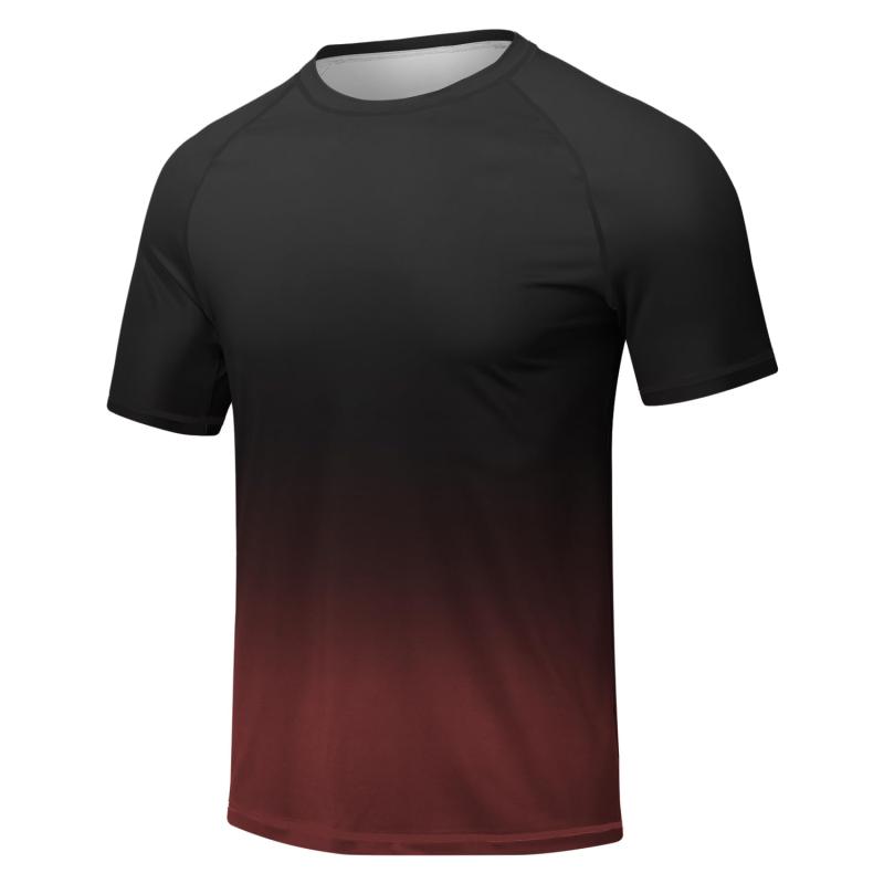[Hyzhwl] ラッシュガード メンズ 半袖 水着 tシャツ UPF50+ 接触冷感 uvカット紫外...