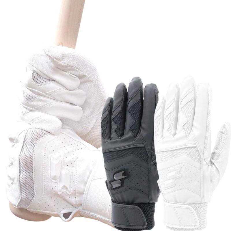 野球 バッティンググローブ 高校野球対応 SSK 大人 バッティング手袋 両手用 bg3300wf 90 ブラック Lサイズ SOLVシール付きカラー/ブラック（90）サイズ/L(26-27cm)バッティング用大人素材/合成皮革×合成繊維両手用
