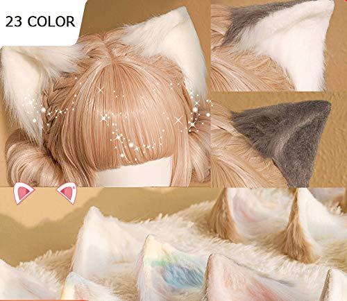 ネコ 猫耳 もふもふ耳 ヘアビン ロリータ 髪飾り ヘアアクセサリー ライブ フェス パーティーなどイベントに (ブラウン・ホワイト) superyou2nd-10011404 SUPERYOU 2nd サンプル画像3