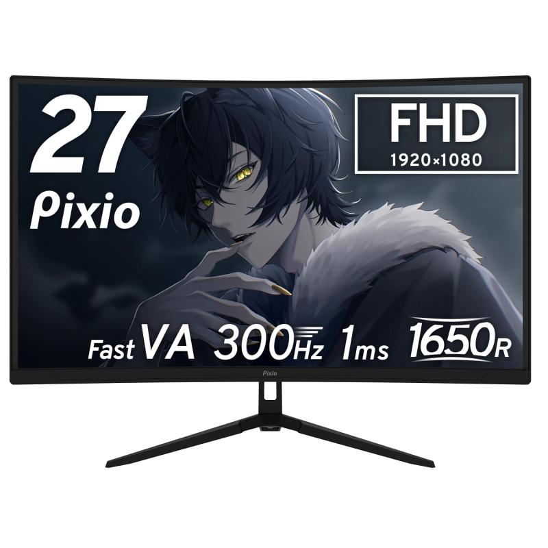 Pixio ゲーミングモニター PX278Wave ブラック 27インチ WQHD 180hz Fast IPS ゲーミング モニター 黒 ピクシオ