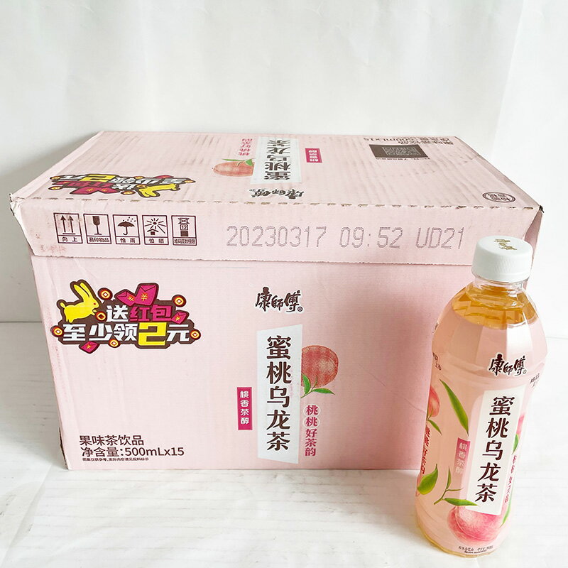 康師傅 蜜桃烏龍茶15点セット ピーチウーロン茶 中国茶飲料 中華ドリンク 中華飲料 中国産 500ml×15 2