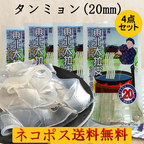 友盛 東北大拉皮4点セット 平はるさめ 平たい春雨