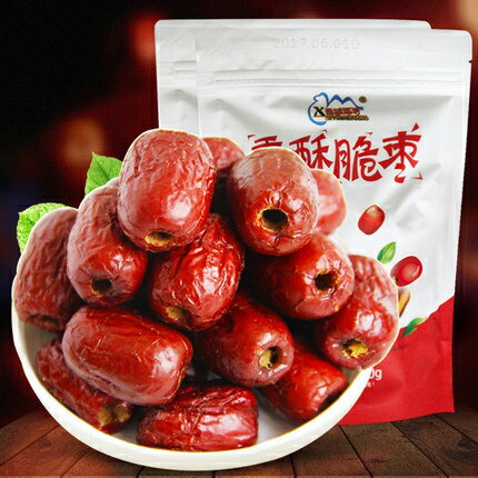 香酥脆棗 歯ざわりがよい かりかり 種抜きドライ棗 パリパリなつめ ポリポリナツメ菓子 中華食材 ヘルシーなおやつ 中国 お菓子 中華おやつ 100g 売れ筋 ...