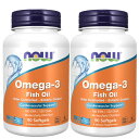 【2個セット】オメガ3(EPA 180 / DHA 120)フィッシュオイル 90粒 ※ サプリメント 健康サプリ サプリ DHA EPA now ナウ 栄養補...