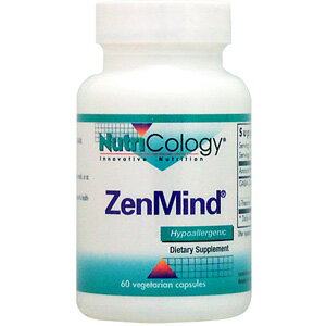 ZenMind 日本伝統の「禅」の心に習う・・・究極のリラックス 　　　　　最近ゆっくりする時間がないな〜・・・ 　　　　　毎日残業続きで・・・休日も出勤で・・・・ こんな風に感じたことはないですか。毎日を忙しく過ごす現代人にとって"リラックスできない"ということは共通の悩みであるでしょう。 そんな私たちは大切な「禅」の心を忘れてしまっているのかもしれません。 ★「禅」・・・それは精神を統一し、無我の境地に入ること。 「禅」と聞いてピンとこない方でも、座禅と聞けばお馴染みでしょう。精神を統一させ、身体や心を落ち着かせる座禅は日本において古くから愛されるリラックス法の1つであるのです。 またこんな経験をしたことはありませんか。 お寺や日本庭園を散策していると、ふと心が安らいだり、落ち着いた気分になったり・・・。 これは私たちが心の中に「禅」の精神を持ち合わせているからかもしれません。 私たちにとって、精神を統一して、心と身体をリラックスさせることはとても大切なことです。心身ともにリラックスさせなくては次への活力は生まれません。 しかし、毎日忙しく過ごす現代人にとっては、そのような時間はなく、逆に体調を崩してしまいがちです。 そこで登場するのが、Nutricology社の禅マインドなのです。 ★GABA（ギャバ）とLテアニン　この2つの成分が落ち着きをサポート GABAとL テアニンという2大成分が、「禅」の心に通じる安らぎや落ち着きを手に入れるサポートをします。 毎日を健康で、そして元気に過ごすためには、生活の中にリラックスできる時間を設けることはとても大切です。是非、この禅マインドで、「禅」の心を感じてみて下さい！ 発売元 NutriCology（ニュートリコロジー） 容量 60粒 ※約30〜60日分　 形状 サイズ ※イラストはイメージで実際のものと色や形は異なります。 お召し上がり方 ・栄養補助食品として1日1〜2粒を目安にお召し上がり下さい。 ※英文ラベル日本語訳 注意事項 ・お薬との併用はお避け下さい。または、お薬と併用する場合は必ず医師にご相談下さい。 ・しっかりと蓋を閉め、高温多湿を避けて保管して下さい。 ※ページ下部に記載の「サプリメント等についてのご注意」も必ずご確認下さい。 成分表示 （2粒あたり） ◆GABA（ガンマアミノ酪酸） 550mg ◆Lテアニン 200mg （その他成分） ◆ヒドロキシプロピルメチルセルロース、Lロイシン ・広告文責：SVSコーポレーション（株） 0120-326-039　・生産国：アメリカ製　・商品区分：食品