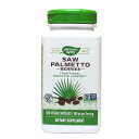 Saw Palmetto Berries 中高年からの健康維持をサポートするハーブ！ &nbsp; &nbsp; 男性の健康維持をサポート！&nbsp; &nbsp; 最近キレが悪いな〜とお悩みの方に！&nbsp; &nbsp; 生涯現役でパワ−ある人生を送りたい方に♪ &nbsp; &nbsp; ノコギリヤシは別名ソーパルメットとも呼ばれるヤシ科の植物で、主に北アメリカ南部に広く分布しています。 茶褐色のノコギリヤシの実はアメリカ先住民のインディアンに健康維持のために役立てられていました。 北アメリカ南部に分布するヤシ科の植物。乾燥、寒さなど過酷な環境で育ちます。 &nbsp; &nbsp; 夜中にトイレのため何度も目がさめる、トイレ後もスッキリしない・・。男性も中高年をさしかかると、生活習慣のほかトイレの悩みなどの健康管理が中心的な問題となってきますね。 過酷な環境で育つ強さをそなえたノコギリヤシは男性の健康を整えるものとして、アメリカ先住民が長く愛用してきました。ノコギリヤシは現代の中高年男性の健康維持にも活躍します！ この商品はこんな方におススメ！ ・ヘアケアをお考えの人 ・トイレの回数が多い人 ・生涯現役を目指す男性 発売元 Nature's Way（ネイチャーズウェイ） 内容量 / 形状 / サイズ 180粒　※約60日分/ / 約21mm×5mm ※イラストはイメージで実際のものと色や形は異なります。 摂取目安・使用方法 ・栄養補助食品として1日3粒を目安に、3回に分けてお召し上がりください。 ・継続的なご摂取をおすすめします。 ・集中的に使用する場合、1日6粒を目安に、3回に分けてお召し上がりください。 注意事項 ・女性とお子様はご摂取をお控えください。 ・医師による治療・投薬を受けている方はご摂取前に医師にご相談ください。 ・お子様の手の届かない場所で保管してください。 ※非遺伝子組換え（Non-GMO） ※ベジタリアン/ビーガン（ヴィーガン）仕様 ※ページ下部に記載の「サプリメント等についてのご注意」も必ずご確認ください。 アレルギー情報 グルテン、砂糖、塩、イースト、小麦、とうもろこし、大豆、乳製品、人工着色料、人工香味料、保存料は含まれておりません。 特記事項 - 成分表示 （1粒あたり） ◆ソーパルメット（ノコギリヤシ）果実　 585mg （その他成分） ◆植物由来カプセル（ヒプロメロース）、ステアリン酸マグネシウム、シリカ ※2019年12月現在 ・広告文責：Suplinx Corp. 0120-326-039 ・生産国：アメリカ製 ・商品区分：食品