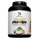 ホエイフォーム プロテインブレンド（WPI、WPC） ※ココナッツアイスクリーム 2257g | ドラゴンファーマ Dragon Pharma WHEY PHORM COCONUT ICE CREAM プロテイン 運動 ワークアウト 筋トレ ホテイプロテイン