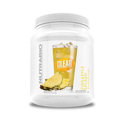 クリアー ホエイプロテインアイソレート ※パイナップルスプラッシュ 499g｜ホエイプロテイン Whey Isolate Protein WPI ホエイプロテインアイソレートトレーニング 運動 筋トレ ワークアウト ジム スポーツ Nutrabio ニュートラバイオ 海外サプリ アメリカサプリ