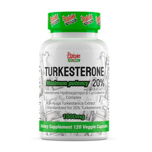 楽天サプリンクス楽天市場店ターケステロン （ツルケステロン/トルケステロン）　20％ 1000mg 120粒l TURKESTERONE Maximum Potency 20％ Psycho Pharma サイコファーマ 健康 運動 フィットネス トレーニング エネルギーサポート アメリカ サプリメント 健康サプリ 筋肉 筋トレ トルケストロン