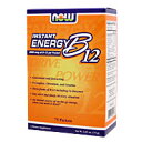 インスタントエネルギーB12（ビタミンB12 個別パックで素早くエネルギー補給） サプリメント 健康サプリ サプリ ビタミン ビタミンB12 now ナウ 栄養補助 栄養補助食品 アメリカ パック サプリンクス