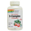 Bコンプレックス チュワブル 50粒 サプリメント 健康サプリ サプリ ビタミン ビタミンB群 SOLARAY ソラレー 栄養補助 栄養補助食品 アメリカ チュワブル サプリンクス 1
