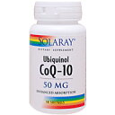 ユビキノール CoQ10（還元型コエンザイムQ10）50mg 30粒 サプリメント 美容サプリ サプリ コエンザイムQ10 SOLARAY ソラレー 栄養補助 栄養補助食品 アメリカ ソフトジェル サプリンクス