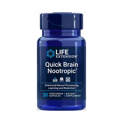 クイックブレイン ヌートロピック 30粒Quick Brain Nootropic 目 脳 健康 ヌートロピック 覚醒 Life Extension ライ…