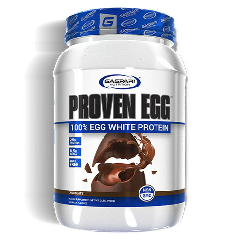 プルーブン エッグ (100％エッグプロテイン） チョコレート 900g 27回分 Proven Egg ｜ 卵白 たんぱく タンパク 乳糖 ケト ヒデ ギャスパリ Gaspari ビッグヒデ 非遺伝子組み換え プロテイン タンパク質 たんぱく質