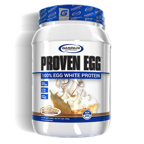 プルーブン エッグ (100％エッグプロテイン） ココナッツ カスタードパイ 900g 27回分 proven Egg｜ 卵白 たんぱく …