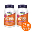 【2個セット】ビタミンB100 コンプレックス(タイムリリース型) 100粒 サプリメント 健康サプリ サプリ ビタミン ビタミンB群 now ナウ 栄養補助 栄養補助食品 アメリカ 国外 タブレット サプリンクス 通販 楽天