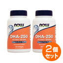 【2個セット】DHA 250mg 120粒 サプリメント 健康サプリ サプリ DHA EPA now ナウ 栄養補助 栄養補助食品 アメリカ ソフトジェル