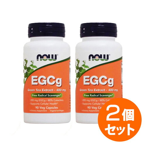 【2個セット】EGCg（エピガロカテキンガレート） 400mg 90粒 サプリメント 健康サプリ サプリ 茶カテキン now ナウ …