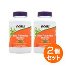 【全品P10倍★10日0:00~11日01:59まで】【2個セット】お得サイズ ノコギリヤシ(ソーパルメット) 550mg 250粒 ダイエット・健康 サプリメント 健康サプリ ノコギリヤシ NOW ナウ サプリンクス