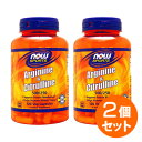 Lアルギニン 500mg ＆ Lシトルリン 250mg 120粒 サプリメント 健康サプリ サプリ アミノ酸 シトルリン now ナウ 栄養補助 栄養補助食品 アメリカ 国外 カプセル サプリンクス 通販 楽天