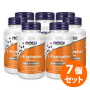 【全品P10倍★15日12:00-23:59】【7個セット】Lトリプトファン 500mg 60粒 サプリメント 健康サプリ サプリ アミノ酸 now ナウ 栄養補助 栄養補助食品 アメリカ カプセル