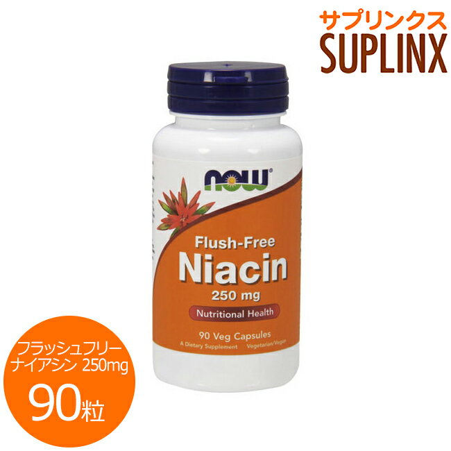 フラッシュフリー ナイアシン（ビタミンB3）250mg 90粒 サプリメント 健康サプリ サプリ ビタミン ナイアシン now ナ…