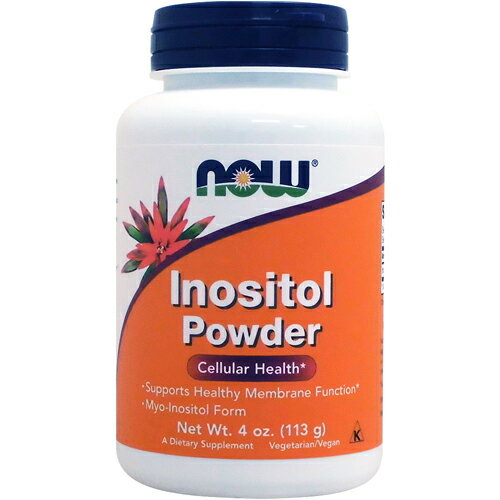 Inositol Powder 高純度、高品質イノシトールで サラサラで健康な毎日を！ &nbsp; &nbsp; 粉末だからお手軽！1回分で730mgも補給 &nbsp; アルコールや揚げ物といった高カロリー食が好きで、生活習慣が気になる方に &nbsp; 動物性由来の原材料を一切含まない高品質なパウダー &nbsp; Inositol Powder ■多角的に健康を支える「イノシトール」 イノシトールはビタミンB群の1種で、水溶性の性質をもちます。私たちの体を構成するリン脂質の材料となる大切な成分です。 イノシトールを多く含んでいる食材は？ イノシトールは米ぬかや玄米に多く含まれています。この他にもレバー、ビール酵母、緑色野菜、穀類、豆類、ナッツなどにも含まれています。 ■こってりした食事やアルコールが多い方は要チェック！ 脂っこいものが大好きな方は、コレステロールと脂肪から健康を守ってくれるイノシトールの補給が大切です。 コーヒーなどカフェインを多く含む飲み物をお召し上がりになる方は、イノシトールを多く消費するので、サプリメントで補うことをおすすめします。 NOW社の「イノシトール 100％ピュアパウダー」は余分なものを一切含まない高品質サプリメントとして人気を誇ります。 粉末状なので、お好みの食べ物にふりかけたり、お好みの飲み物に混ぜるだけ。毎日の補給もラクラクです。 ぜひ、サラサラな健康を手に入れるお手伝いにご利用下さい！ この商品によくある質問 原産国はどこですか？ 原産国は、中国です。 発売元 NOW(ナウ) 内容量 / 形状 / サイズ 113g（4oz） ※約155回分 / ※イラストはイメージで実際のものと色や形は異なります。 摂取目安・使用方法 栄養補助食品として1日小さじ1/4杯を目安に、お水やお好みの飲み物に混ぜてお召し上がり下さい。 注意事項 ●成人を対象とした商品です。 ●次に該当する方は、ご摂取前に医師にご相談下さい。 ・妊娠・授乳中 ・医師による治療・投薬を受けている ●お子様の手の届かない場所で保管して下さい。 ●天然由来成分を原料にしております関係上、商品ごとに色味が異なる場合もありますが品質には問題はございません。 ●開封後は高温多湿を避けて保管して下さい。●計量にて容器詰めを行っております。まれに、容器内の容積が多かったり少なかったりバラついて見えることがあります。 ※ベジタリアン/ビーガン（ヴィーガン）仕様 ※ページ下部に記載の「サプリメント等についてのご注意」も必ずご確認下さい。 アレルギー情報 小麦、グルテン、大豆、牛乳、卵、魚、貝類、木の実は含まれておりませんが、これらのアレルゲンを含む他の原材料を加工しているGMP認定工場で製造しております。 特記事項 - 成分表示 （小さじ1/4杯あたり【730mg】） ◆イノシトールパウダー 730mg ・広告文責：SVSコーポレーション（株） 0120-326-039 ・生産国：アメリカ製 ・商品区分：食品