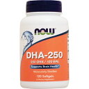 【全品P10倍★30日24時間限定】DHA 250mg 120粒 サプリメント 健康サプリ サプリ DHA EPA now ナウ 栄養補助 栄養補助食品 アメリ...