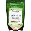 Certified Organic Amaranth Whole Grain ぷちっとした食感が楽しい栄養満点の穀物でバランスの良い食生活を 古代インカ帝国より主食として食されていたアマランサスは「スーパーグレイン（驚異の穀物）」とも呼ばれている南米産のヒユ科の穀物です。 白米に比べて、たんぱく質、脂質、カルシウム、鉄などのミネラルや食物繊維を何倍も豊富に含まれています。また、現代人が不足しがちなミネラルが豊富で、栄養バランスもバッチリ！ ほのかに甘く、他の雑穀やソバの実などと一緒に調理するとよりいっそう風味や味わいが増します。ぷちぴちとした食感で、パン、クッキーの生地やお米に混ぜて炊いて食感を楽しむのもおすすめです。 毎日の健康的な食生活サポートにぜひお役立て下さい。 発売元 NOW(ナウ) 内容量 / 形状 / サイズ 454g（16 oz） ※約9回分 摂取目安・使用方法 次の要領でお召し上がり下さい。 ・1カップ（約188g）のアマランサスと2カップ半（約600ml）の水と一緒に鍋に入れて下さい ・しっかりと鍋に蓋をして煮立てます。 ・アマランサスが十分に水分を吸収するまで、20分程度弱火でとろとろと煮て下さい。 ・おかゆのような食感がお好みでしたら、1/2カップ（120ml）のお水を加え、7-10分余分に煮て下さい。 注意事項 ※QAI(Quality Assurance International)認定オーガニック ※非遺伝子組み換え（Non-GMO） ※ベジタリアン/ビーガン（ヴィーガン）仕様 ※ページ下部に記載の「サプリメント等についてのご注意」も必ずご確認下さい。 アレルギー情報 ・乳製品、小麦、大豆、ナッツ、卵、グルテンは含まれておりません。 ・アレルギー成分を使用しない工場で生産しています。 特記事項 - 機能性表示 - 成分表示 （約1/4カップ［約47g］あたり） ◆エネルギー　 180kcal ・脂肪からのエネルギー　30kcal ◆総脂肪量　3g ・飽和脂肪 　 1g ・トランス脂肪　0g ◆コレステロール　0mg ◆ナトリウム　10mg ◆総炭水化物量　31g ・食物繊維　7g ・糖質 1g ◆タンパク質　7g ◎2000kcalの食事から摂取される栄養素に対して、本製品約1/4カップ［47g］あたりに含まれる栄養素の割合 （※アメリカ内での基準値です） ◆ビタミンA 　 0％ ◆ビタミンC 　 4％ ◆カルシウム　8％ ◆鉄　20％ （原材料） ◆オーガニック全粒アマランサス（非遺伝子組み換え） ・広告文責：SVSコーポレーション（株） 0120-326-039 ・生産国：アメリカ製 ・商品区分：食品