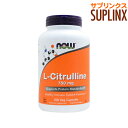 めぐりをサポートするシトルリンが 1粒に750mg＆たっぷり180粒入り！ L-Citrulline 750mg ■シトルリンってなに？ スイカの中から発見されたことから、「Citrullus（ラテン語でスイカ）」を名前の由来とするアミノ酸です。 男性はもちろん、健康美を目指す女性や手足の寒さが気になる方からも大きな信頼を置かれているアミノ酸です。 NOW社の「L シトルリン 750mg」は、1粒に750mg（スイカ100g【1/7個】あたり180mg含有*）も含有しています。 *Rimando AM. Perkins-Veazie PM. Determination of citrulline in watermelon rind. Journal of Chromatography.A.1078(1-2):196-00,2005より USP（米国薬局方）グレードの高い品質で、よけいな保存料なども含みません。ピュアなシトルリンを1粒に750mg含有！ この1本にたっぷり180粒入っています。 この商品はこんな方におススメ！ ・疲れ気味の人 ・寒さが気になる人 発売元 NOW(ナウ)内容量 / 形状 / サイズ 180粒 ※約45〜180日分 / / 約26mm×8mm※イラストはイメージで実際のものと色や形は異なります。 摂取目安・使用方法 ・栄養補助食品として1日1〜4粒を目安にお召し上がりください。・食品ですのでどのように召し上がっても結構ですが、空腹時のご摂取をおすすめします。注意事項 ●成人を対象とした商品です。 ●次に該当する方はご摂取前に医師にご相談下さい。 ・妊娠・授乳中・医師による治療（高血圧など）・投薬（特に降圧剤、硝酸などの血管拡張剤）を受けている●お子様の手の届かない場所で保管して下さい。 ●天然由来成分を原料にしております関係上、商品ごとに色味が異なる場合もありますが品質には問題はございません。●高温多湿を避けて保管して下さい。※ベジタリアン/ビーガン（ヴィーガン）仕様※非遺伝子組換え（Non-GMO）※ページ下部に記載の「サプリメント等についてのご注意」も必ずご確認下さい。 アレルギー情報小麦、グルテン、大豆、牛乳、卵、魚、貝・甲殻類、木の実は含まれておりませんが、これらのアレルゲンを含む他の原材料を加工しているGMP認定工場で製造しております。 特記事項 -成分表示 （2粒あたり） ◆カルシウム　36mg（炭酸カルシウム由来）◆Lシトルリン　1.5g（1500mg） （その他成分）◆セルロース（カプセル）、酸化マグネシウム、野菜由来ステアリン酸マグネシウム ・広告文責：Suplinx Corp 0120-326-039 ・生産国：アメリカ製 ・商品区分：食品