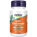 [2個セット] NOW Foods トリクロミウム 500mcg 180粒 ベジカプセル ナウフーズ Tri-Chromium 500mcg 180Veg Capsules 2bottles set