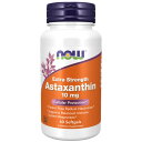 Astaxanthin 10mg 美容に注目されるアスタキサンチンをたっぷり含有　 非遺伝子組み換えの植物由来が輝く美しさを応援！ NOWのアスタキサンチンは非遺伝子組み換えのヘマトコッカス藻から抽出した天然のアスタキサンチンを使用。 品質にこだわる方におすすめです。 また1粒に10mgも含有しているので1日1粒でしっかり補給できる手軽さや、 たっぷり2か月分も入った高いコストパフォーマンスが選ばれる理由です。 年齢を重ねても美しくありたい、若々しくありたいという方から注目されている成分、アスタキサンチン。 ベータカロテンなどと同じようにカロテノイド（カロチノイド）の一種でカニ、エビなどに含まれる赤い色素成分です。 その健康・美容パワーはビタミンEやルテインなどをはるかにしのぐといわれ、美容業界では長年注目されてきた成分です。 5年後、10年後と、美しく健康的に年齢を重ねていきたいという方はもちろん、長時間パソコンで作業したり、読書する方の健康を支えます。 発売元 NOW（ナウ） 容量 60粒 ※約60日分 　 形状 サイズ 約16mm×9mm ※イラストはイメージで実際のものと色や形は異なります。 お召し上がり方 ・栄養補助食品として1日1粒を目安にお召し上がり下さい。 ※英文ラベル日本語訳 注意事項 ●次に該当する方はご摂取前に医師にご相談下さい。 ・妊娠・授乳中 ・医師による治療・投薬を受けている ●成人を対象にした商品です。 ●お子様の手の届かない場所で保管して下さい。 ●高温多湿を避けて保管して下さい。 ※ページ下部に記載の「サプリメント等についてのご注意」も必ずご確認下さい。 アレルギー 情報 ・大豆由来のビタミンEを含みます。 ・小麦、グルテン、牛乳、卵、魚、貝類、木の実は含まれておりませんが、これらのアレルゲンを含む他の原材料を加工しているGMP認定工場で製造しております。 特記事項 ※ソフトジェルの特性上、高温の環境下でソフトジェル同士が付着する場合がございますが品質には問題はございません。 成分表示 （1粒あたり） ◆エネルギー　 5kcal ◆天然アスタキサンチン（ヘマトコッカスプルビアリスエキス由来）　10mg （その他成分） ◆サフラワーオイル、ソフトジェルカプセル（ゼラチン、水、グリセリン）、ビタミンE（天然d-アルファトコフェロールとして） ・広告文責：SVSコーポレーション（株） 0120-326-039　・生産国：アメリカ製　・商品区分：食品※規格変更にともないパッケージ等がWEB表示と異なる商品が届く場合がございます。