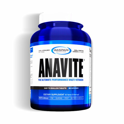 お試しサイズ90粒 1回のご注文で1個限定販売 Anavite アナバイト（アスリート用マルチビタミン＆ミネラル）90粒 カルニチン ベータアラニン ギャスパリ ビッグヒデ Gaspari Nutrition ガスパリニュートリション