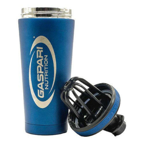 MXp S u[ T[}VFCJ[ 600ml b Gaspari Logo Blue Ice Shaker Thermal