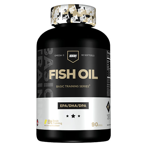 Fish Oil 思考と全体の健康サポートに 「フィッシュオイル」は、オメガ3系脂肪酸を豊富に含み、幅広い分野で選ばれているサプリメントです。 オメガ3脂肪酸は、正常な機能を維持するために不可欠な成分ですが、私たちの体内で生成することはできません。そのため、食物やサプリメントから摂取する必要があります。 フィッシュオイルといえば循環や思考の健康が連想されますが、実は運動能力にも関連することが期待され、トレーニングの前後に摂取するのが推奨されています。 オメガ3は、激しいトレーニング中に蓄積されるフリーラジカルと戦い、運動持久力をサポートするのと同時に、トレーニング後の回復を後押しすることが期待されています。 ＜カスタマイズ方法＞ トレーニングと非トレーニングの日に1～2食分を取ることをお勧めします。一日中いつでも摂取可能ですが、分割して摂取する必要があるため、一度に1食分以上を摂取しないでください。運動後、アイソトープなどの消化の早いプロテインシェイクと一緒に摂取すると、筋肉痛対策に役立つでしょう。 　 発売元 Redcon1 (レッドコンワン） 内容量 / 形状 / サイズ 90粒　※約90日分 摂取目安 ・栄養補助食品として1日1粒を目安にお召し上がりください ・食品ですのでどのように召し上がっても結構ですが、食後のご摂取をおすすめします。 ※英文ラベル日本語訳 注意事項 ●健康な18歳以上の方を対象とした商品です ●次に該当する方はご摂取しないでください ・妊娠・授乳中 ・処方箋薬、市販薬を服用中 ・医師による治療・投薬を受けている ・血栓の形成に影響がある抗凝固薬を服用中 ●他のサプリメント同様、ご摂取前には医師にご相談ください ●手術の2週間前までにはご摂取を中止してください ●何らかの副作用が出た場合は、摂取を中止し医師にご相談ください ●お子様の手の届かない場所で保管してください ●高温多湿、直射日光を避け、摂氏15～30度で保管してください ※ページ下部に記載の「サプリメント等についてのご注意」も必ずご確認ください。 アレルギー情報 魚（アンチョビ、ニシン、サバ）を含みます。 特記事項 ソフトジェルの特性上、高温の環境下でソフトジェル同士が付着する場合がございますが品質には問題はございません。 成分表示 （1粒あたり） ◆エネルギー 10kcal ◆総脂肪量 0.5g ◆コレステロール 10mg ◆フィッシュオイル 1000mg ・EPA（エイコサペンタエン酸） 180mg ・DHA（ドコサヘキサンエン酸） 120mg ・DPA（ドコサペンタエン酸） 36mg （その他成分） ◆ゼラチン、グリセリン、水、天然カラメル着色料、二酸化チタン ・広告文責：三洋薬品HBC株式会社 0120-326-039 ・生産国：アメリカ製 ・商品区分：食品