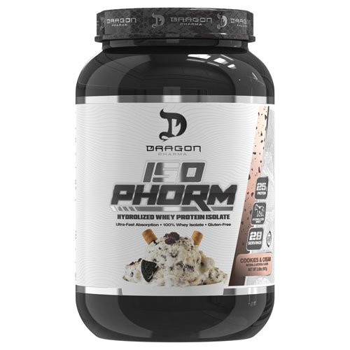 アイソフォーム　ホエイプロテインアイソレート ※クッキー＆クリーム 907g| ドラゴンファーマ Dragon Pharma Isophorm Whey Protein WPI