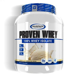 プル―ブン ホエイ（ホエイアイソレート） プロテイン バニラアイスクリーム 1815g （約55杯分）｜Proven Whey Whey Isolate Gaspari Nutrition ギャスパリニュートリション ガスパリ タンパク質 WPI