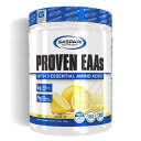 Proven EAA's w/ 9 Essential Amino Acids 山岸選手愛用！より高い吸収率を求める方に大人気のEAA！ 日々のトレーニングのお供のプロテインやBCAA、プレワークアウトを飲んでいてもイマイチ満足感がない・・・ そんな悩みを抱えていませんか？ そんな方にお勧めなのが注目度急上昇中のEAA。 EAAはEssential Amino acid(必須アミノ酸)の事で、人体では作り出すことのできないアミノ酸です。 ヒトが口から摂取したものは全て体内でアミノ酸に分解されて吸収されるため、プロテインよりも吸収率が良いとされ、より効率的なトレーニング効果を追求する海外のアスリートやボディビルダーの多くから求められています。 GaspariNutritionの「プルーブンEAA」はトリプトファンもしっかり含まれているのが特徴。 また筋肉の成長、修復に不可欠なBCAAも4:1:1と高いパフォーマンスが得られる比率で配合しています。 日本国内のEAAには見られない高いコストパフォーマンスも注目を集める理由です。 より効率的に筋肉をつけたい方だけでなくこれから筋トレをスタートする方にもおすすめです。 発売元 Gaspari Nutrition 内容量 / 形状 / サイズ 390g 　※約30杯分/ 摂取目安 栄養補助食品として、添付スプーン1杯を目安に約300mlの水やお好みのお飲み物に混ぜてトレーニングの前にお召し上がりください。 注意事項 ●次に該当する方はご摂取しないでください。 ・妊娠・授乳中 ・医師による治療、投薬を受けている ●お子様の手の届かない場所で保管してください。 ※ページ下部に記載の「サプリメント等についてのご注意」も必ずご確認ください。 アレルギー情報 - 特記事項 - 成分表示 （添付スプーン1杯[13g]あたり） ◆エネルギー 40kcal ◆総脂質　0g ・飽和脂肪酸　0g ・トランス脂肪酸 0g ◆コレステロール 0mg ◆ナトリウム 30mg ◆総炭水化物量　0g 　 ・食物繊維 0g 　 ・糖類　0g （添加糖類0g） ◆タンパク質　9g ◆カルシウム 40mg ◆マグネシウム 20mg ◆即溶性ビーガンBCAA4:1:1 　6g　 ・ビーガン　ロイシン 4000mg 　 ・ビーガン　イソロイシン　1000mg 　 ・ビーガン　バリン 1000mg ◆EAA(必須アミノ酸) 　3g ・L-リジン 750mg ・L-スレオニン 750mg 　 ・L-メチオニン 750mg 　 ・L-フェニルアラニン 500mg 　 ・L-トリプトファン 125mg 　 ・L-ヒスジチン 125mg ◆電解質ブレンド 　600mg ・ナトリウム(ヒマラヤンピンクソルト) 　 ・カリウム(クエン酸カリウム) 　 ・マグネシウム(クエン酸マグネシウム＆ヒマラヤンピンクソルト) 　 ・カルシウム(リン酸二カルシウム) （その他成分） ◆クエン酸、リンゴ酸、天然＆人工香味料、スクラロース、シリカ、アセスルファムカリウム、リボフラビン（天然着色料） ・広告文責：三洋薬品HBC株式会社 0120-326-039 ・生産国：アメリカ製 ・商品区分：食品