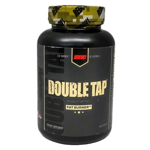 Double Tap Fat Burner 燃焼、エネルギー、集中力！3拍子揃ったファットバーナー 余分なものを燃焼させ、これまで以上に効率的にフィジーク（体格）を整えます。 ダブルタップは食欲の減少、エネルギーの増大、集中力の強化に役立ちます。 【よくある質問】 Q1　女性ですが、ダブルタップを摂取してもよいですか？ A1　もちろんです。ダブルタップはホルモンベースの製品ではないので大丈夫です。 Q2　トータルウォーのようなプレワークアウト製品を取っていて、刺激物過剰になりたくない場合、ダブルタップのようなファットバーナーとどのように付き合っていけばいいでしょうか。 A2　刺激物の過剰を避けるため、ダブルタップは摂取目安の半量から始めてください。また、ダブルタップとトータルウォーの摂取は3〜4時間空けてください。 Q3　ダブルタップをプレワークアウト代わりにトレーニング前に摂取しても良いですか A3　良いです。しかし刺激成分による効果は期待できません。 Q4　毎日1回4粒飲まないといけませんか？ A4　最適な結果を得る為には4粒飲んでください Q5　よくコーヒーを飲むのですが、ダブルタップは摂取できますか？ A5　ダブルタップ摂取中はコーヒーの摂取を制限することを推奨します。またプレワークアウトと同じように時間を空けるのも良い手です。 Q6　睡眠を妨げないためには、いつダブルタップを摂取したら良いでしょうか。 A6　刺激物への耐性は個人差がありますが、もしあなたが刺激物に過敏であれば、16時以降の摂取は控えた方が良いでしょう。それほど刺激物に過敏でなければ就寝の4時間前までに摂取するようにしてください。 Q7　ダブルタップはサイクルで摂る必要はありますか A7　刺激成分を摂る時にサイクルを回すことは良いアイデアです。12週間摂取、4週間休止というサイクルをお試しください。 Q8 ダブルタップは毎日摂った方がいいですか？ A8　もちろんです。継続が成功への鍵です。 A9　ダブルタップに含まれている中心となる燃焼成分は何ですか？ A10 アセチルLカルニチン、グリーンティーエキス、無水カフェインです。　 発売元 Redcon1 (レッドコンワン） 内容量 / 形状 / サイズ 120粒　（約30回分） 摂取目安 ・ダブルタップはとても強力なファットバーナーです。まずは起床後の空腹時に2粒から始めて耐性を計ってください。 ・耐性が分かった後は、1回4粒を目安にお召し上がりください。 ・食品ですのでどのように召し上がっても結構ですが、起床後の空腹時のご摂取をおすすめします。 ※英文ラベル日本語訳 注意事項 ●24時間内に4粒を超える摂取はお避けください ●18歳以上を対象とした商品です ●本製品1回分あたり261mgのカフェインを含みます ●次に該当する方はご摂取しないでください ・妊娠・授乳中 ・カフェインやその他刺激成分に過敏 ・市販薬や処方箋薬、その他サプリメントを摂取している ・高血圧症・低血圧症 ・不整脈 ・動悸 ・心臓、肝臓、腎臓疾患がある ・てんかん ・甲状腺疾患、精神病、糖尿病 ・前立腺肥大 ・MAO阻害薬を服用中 ・脱水や高温下に晒されることが多い ●手術の2週間前までには摂取を中止してください ●何らかの副作用を感じた場合はすぐに摂取を止め、医師にご相談ください ●お子様の手の届かない場所で保管してください ●高温多湿を避け15〜30℃にて保管してください ※ページ下部に記載の「サプリメント等についてのご注意」も必ずご確認ください。 アレルギー情報 - 特記事項 - 成分表示 （4粒あたり） ◆アセチルLカルニチンHCl 1000mg ◆グリーンティー葉エキス　500mg ◆無水カフェイン 150mg ◆リンゴ酸ジカフェイン（カフェイン 111mg含有）　150mg ◆TeaCrine（テアクリン）　100mg ◆テオブロミン （その他成分） ◆ゼラチン（カプセル）、微結晶性セルロース、ステアリン酸マグネシウム、二酸化ケイ素 ・広告文責：三洋薬品HBC株式会社 0120-326-039 ・生産国：アメリカ製 ・商品区分：食品