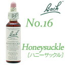 Bach Honeysuckle 20ml ■バッチフラワーレメディ　 　 ・・・38種類の植物エキスでネガティブな感情にさよならしましょ！ “過去”を生きている方に「ハニーサックル」 &nbsp; ハニーサックルが向いているタイプ ● 過去の幸せな（もしくは辛い）思い出を引きずっている ● 現在から未来に明るい希望を見出せない ● ホームシックまたは、過度にノスタルジックになりやすい 「バッチフラワーレメディ ハニーサックル」は、過去のことばかり考えて気持ちが後ろ向きになりがちなあなたを応援するレメディです。思い出を過去のものだと受け入れて未来へ進むお手伝いに、ぜひ植物の癒しパワーを体感して下さい！ ◆バッチフラワー ミキシングボトル(トリートメントボトル) 30ml 自分だけのオリジナルブレンドを保存するのに適した遮光ボトルです。ブレンドしたレメディの名前や日付を書いて貼れるラベルも4枚ついています。 ■発売元 Nelson Bach社（イギリス製） ■容量 20ml（0.70 fl oz） ■使用方法 【水に混ぜて飲む場合】 ・1回2滴を目安に、お水に混ぜてお召し上がり下さい。 【他のレメディと組み合わせる場合】 ・ブレンド用のミキシングボトル[30ml]を使い、水と混ぜてお召し上がり下さい。 ※他のレメディを組み合わせる際は、7種類まで。 【お肌に直接塗布する場合】 ・唇や耳の後ろ、こめかみや手首に軽く揉みこんで下さい。 ※英文ラベル日本語訳 ■注意事項 ・お子様の手の届かない場所に保管して下さい。 ・妊娠中・授乳中の方は、ご使用前に医師にご相談下さい。 ■成分表示 ◆ハニーサックル（Lonicera caprifolium HPUS ) 5x ◆アルコール27％ ・広告文責：SVSコーポレーション（株） 0120-326-039　・生産国：イギリス製　・商品区分：食品 ※サプリメントは健康補助食品であり、いかなる病気の診断・治療・予防目的には意図されておりません。また、医師の処方で服用する薬ではありませんので、選択から使用まで全てご自身の責任となることを予めご了承ください。