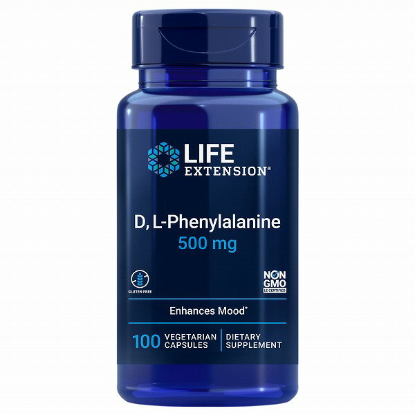 こちらの商品は賞味期限が近いためアウトレット扱いでの販売となります。 こちらの商品については、いかなる理由においても返品はお受けいたしかねます。 商品の特長 DL-フェニルアラニンは、体内でL-チロシンに変換される必須アミノ酸です。 L-チロシンは、ドーパミン、ノルエピネフリン、エピネフリン（アドレナリン）などを体内で作る際に必要とされます。 聡明な毎日をサポートしてくれる物質として、またポジティブで活力ある人生のサポートとして注目されています。 ご使用方法 栄養補助食品として1日1粒を目安に、朝の空腹時にお召し上がり下さい。 ※不安、高血圧、頭痛が生じる場合がございます。 ※本製品にはフェニルアラニンとチロシンが含まれているため、フェニルケトン尿症、がん、筋ジストロフィーをお持ちの方は本製品をお使いにならないでください。 ※就寝直前に摂取すると、眠れなくなる場合がございます。 ※お子様の手の届かないところで保管して下さい。 ※推奨摂取量を超えて摂取しないで下さい。 ※サプリメントを服用中の方、医師による治療を受けている方、妊娠中、授乳中の方は使用前に医師に相談してください。 内容成分 1粒中： D,L-フェニルアラニン　500mg その他の原材料： 植物性セルロース（カプセル）、微結晶セルロース、植物性ステアリン酸 ※ベジタリアン仕様です。 内容量 100ベジカプセル メーカー名 LIFE EXTENSION 原産国・製造国 アメリカ 商品区分 健康食品 保存方法 直射日光を避け、涼しく乾燥した場所で保管してください。 配送元・広告文責 Natulab, Inc. 1571 South Sunkist St.Suite D　Anaheim, CA 92806 U.S.A. TEL：1-714-941-9411 当店は米国カリフォルニアを本店とする海外ショップです。 当店でご購入された商品は「個人輸入」として米国カリフォルニアよりお客様へ直送させていただきます。 なお、個人輸入される商品はすべてご注文者自身の「個人使用・個人消費」が前提となりますので、ご購入商品を第三者へ譲渡・転売することは法律で禁止されております。 通関時に関税・輸入消費税が課税される可能性があります。 詳細はこちらをご確認ください。 当店のカード決済代行会社はRakuten Commerce LLCです。