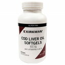 KIRKMAN ビタミンA＆D配合 タラかん油（Cod Liver Oil）／300ソフトジェル[カークマン／サプリメント／アメリカサプリ／サプマート／SupmartUSA]