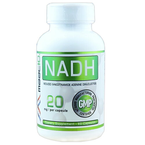 【NMN】ピュアNADH 20mg 60カプセル[NMN／NAD＋／免疫／サーチュイン／エイジングケア／スポーツ／ランニング／サプリメント／マック10／マックテン／アメリカサプリ／サプマート／SupmartUSA…