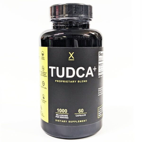 商品の特徴 TUDCAはタウロウルソデオキシコール酸（Tauroursodeoxycholic acid）の略です。 本製品「TUDCA+」は健康な体のサポートに役立ちます。 ミルクシスルとプテロスチルベンで強化された「TUDCA+」は、健康のための多角的なアプローチをします。 HumanX社が提示する、サプリメントの新基準。 【非の打ちどころのない製造基準】 すべてのHumanXサプリメントはcGMP※認定施設にて製造。 　・FDAの品質基準をクリア 　・最高品質の成分 　・経験に裏打ちされた製造プロセス 【第三者によるテスト】 HumanXは完全な透明性を重視。あなたは正確な事実を知り、革新を深めることができます。 【成分に基づくエビデンス】 アメリカ国立生物工学情報センターに詳細なレポートを掲載している、世界をリードする科学者たちが、私たちの成分を広範囲に研究。 ※cGMP：アメリカ現行医薬品適正製造基準。製品が同じ規格で製造されていることを証明するもの。 ご使用方法 栄養補助食品として1日2粒を目安に、水と一緒にお召し上がりください。 【注意事項】 ※妊娠中または授乳中の方はかかりつけの医師にご相談ください。 ※処方薬を服用している方もしくは深刻な病状の方は、本製品もしくは他のサプリメントを使用する前に医師にご相談ください。 ※お子様やペットの届かないところで保管してください。 ※開封後は、涼しく乾燥したところに保管してください。 内容成分 2粒中： 独自ブレンド： 1000mg 　ミルクシスル抽出物（植物全体）、TUDCA（タウロウルソデオキシコール酸）、プテロスチルベン。 その他の原材料： メチルセルロース カプセル（野菜由来） ※ NSF（National Sanitation Foundation）認証。 ※第三者テスト済。 ※ステアリン酸マグネシウム不使用。 ※合成着色料・甘味料不使用。 ※ナッツ・フリー。 ※Non-GMO。 ※ビーガン・フレンドリー。 内容量 60錠（カプセル） 原産国・製造国 アメリカ メーカー名 HUMANX 商品区分 健康食品 賞味期限 詳細は、お届けいたしました商品のパッケージ（側面、底）をご確認ください。 例） ・EXP 202201 →　2022年1月までが期限となります。 ・EXP 01/23　→　2023年1月までが期限となります。 保存方法 直射日光を避け、涼しく乾燥した場所で保管してください。 当店は米国カリフォルニアを本店とする海外ショップです。 当店でご購入された商品は「個人輸入」として米国カリフォルニアよりお客様へ直送させて頂きます。 （お届けまでに約1週間から10日程度かかります。） なお、個人輸入される商品はすべてご注文者自身の「個人使用・個人消費」が前提となりますので、ご購入商品を第三者へ譲渡・転売することは法律で禁止されております。 通関時に関税・輸入消費税が課税される可能性があります。 詳細はこちらをご確認下さい。 当店のカード決済代行会社はRakuten Commerce LLCです。 配送元・広告文責 Natulab, Inc. 1571 South Sunkist St.Suite D　Anaheim, CA 92806 U.S.A. TEL：1-714-941-9411