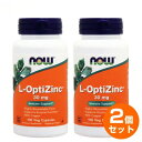 【全品ポイント10倍〜6/11 1:59まで】【2個セット】NOW L-オプティジンク 30mg+銅 300mcg/100ベジカプセル[ナウ/ナウフーズ/サプリ...