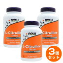 【全品ポイント10倍〜6/11 1:59まで】【楽天SS対象30%OFF】【3個セット】NOW L-シトルリン 750mg/180ベジカプセル