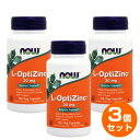 【全品ポイント10倍〜6/11 1:59まで】【3個セット】NOW L-オプティジンク 30mg+銅 300mcg/100ベジカプセル[ナウ/ナウフーズ/サプリ...