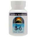 【全品ポイント10倍~6/11 1:59まで】ビタミンB6 100mg サプリメント 健康サプリ サプリ ビタミン ビタミンB6 栄養補助 栄養補助食品 アメリカ タブレット サプマートUSA Vitamin B6 100mgSource Naturals