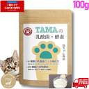 【マラソン期間限定 2個以上でクーポン対象】猫ちゃん用ペット乳酸菌サプリ 『TAMAの乳酸菌 酵素』100g 粉末 乳酸菌数3兆3500億個と85種類の酵素 難...